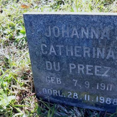 PREEZ Johanna Catherina, du 1911-1988