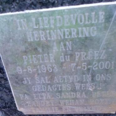 PREEZ Adelaide E., du 1945-1986 :: PREEZ Pieter, du 1963-2001 