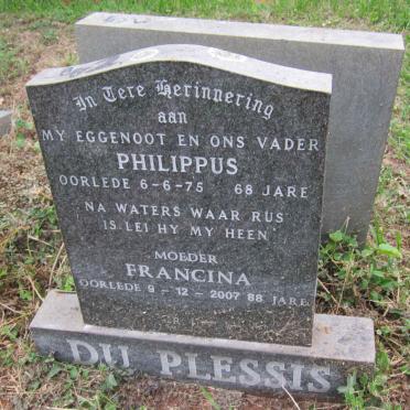 PLESSIS Philippus, du -1975 &amp; Francina -2007