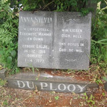 PLOOY Anna Sylvia, du nee LILJE 1915-1977