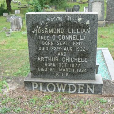 PLOWDEN Arthur Chichele 1877-1934 &amp; Rosamond Lillian nee O'CONNELL 1890-1932