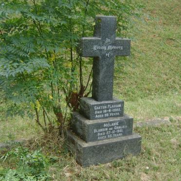 PLASSAN Gaston -1945 :: BLANDIN DE CHALAIN Mélanie -1951