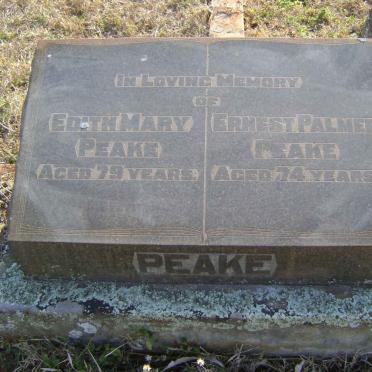 PEAKE Ernest Palmer -1942 &amp; Edith Mary -1944