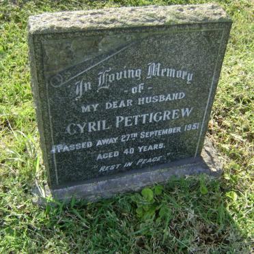 PETTIGREW Cyril -1951