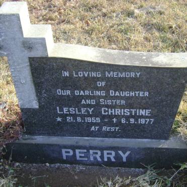 PERRY Lesley Christine 1959-1977