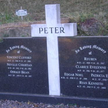 PETER Reuben 1909-1967 :: PETER Clarice Evelynne 1916-1977