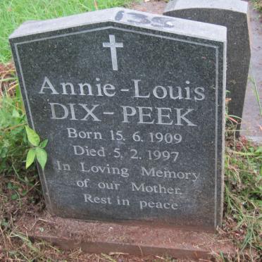 PEEK Annie-Louis, DIX 1909-1997