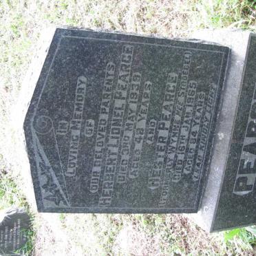 PEARCE Herbert Lionel -1939 &amp; WYNNE Hester previously PEARCE nee STROEBEL -1965