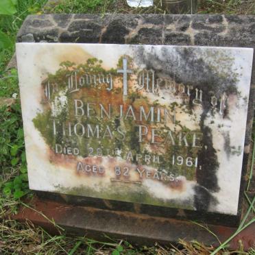 PEAKE Benjamin Thomas -1961