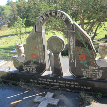 PETERS Leonard 1939-1991 &amp; Amelia 1940-1992 :: PETERS Welcome Nhlanhla 1973-2011