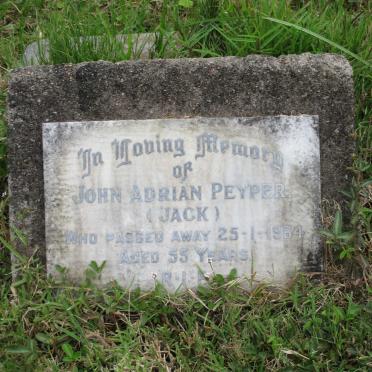 PEYPER John Adrian -1964
