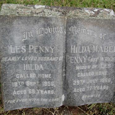 PENNY Leslie Mortimer -1956 &amp; Hilda Mabel WRIGHT -1966