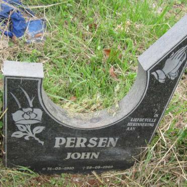 PERSEN John 1910-1969