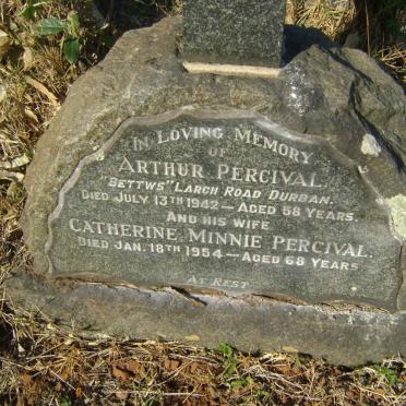 PERCIVAL Arthur -1942 &amp; Catherine Minnie -1954