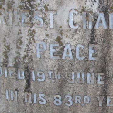 PEACE Ernest Charles -1956 &amp; Edith Rose -1955