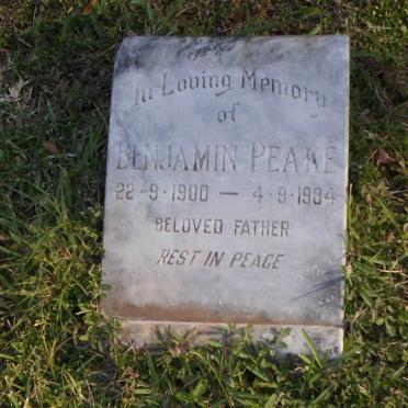 PEAKE Benjamin 1900-1984