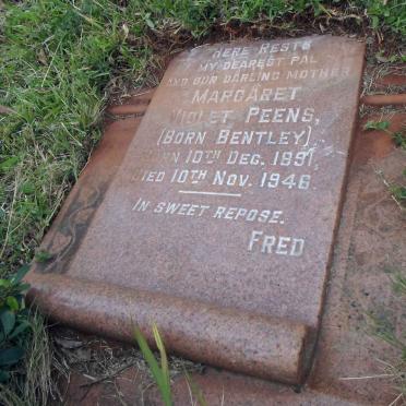 PEENS Margaret Violet nee BENTLEY 1891-1946