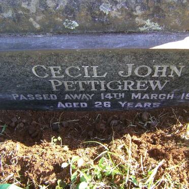 PETTIGREW Cecil John -1947