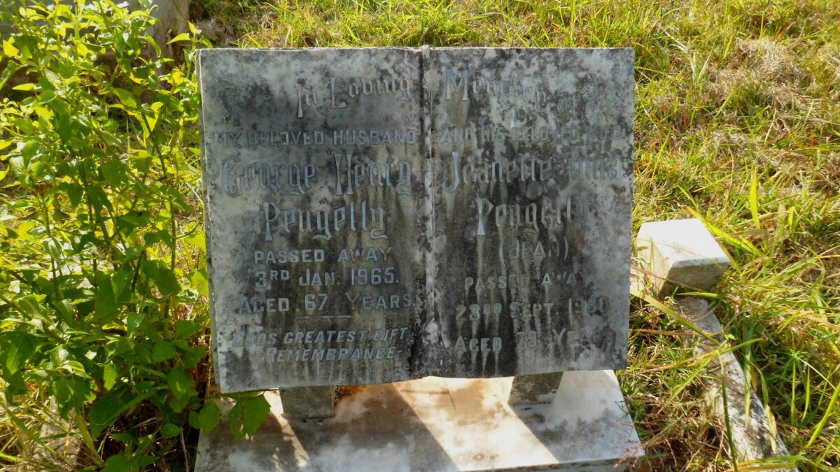 PENGELLY George Henry -1965 &amp; Jeanette Anna -1980