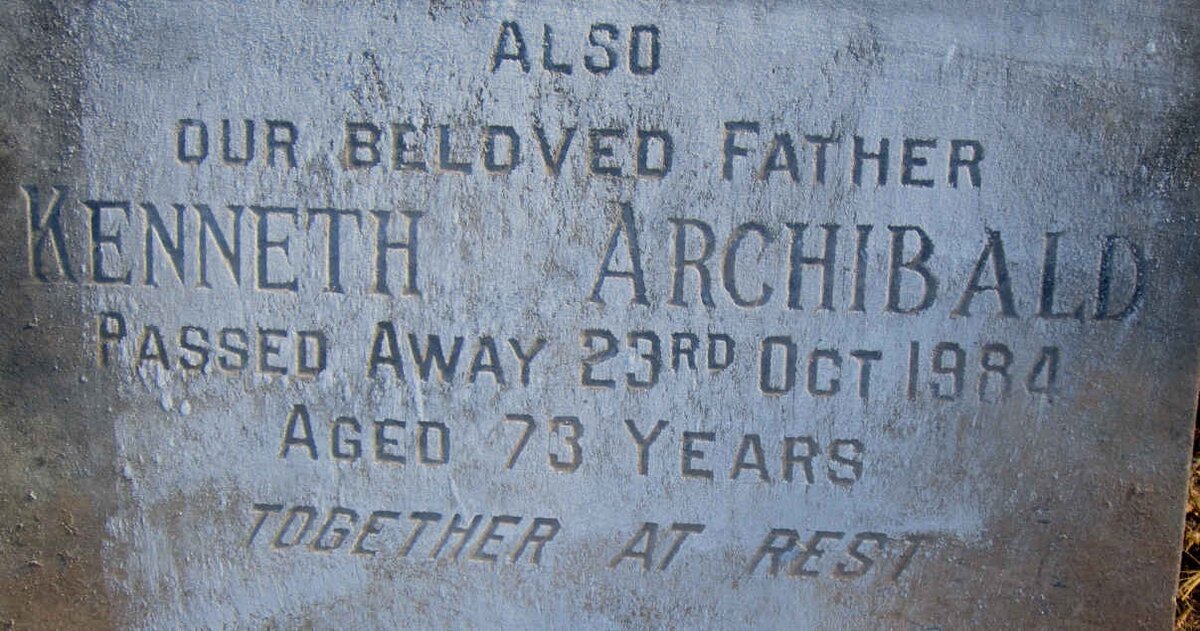 PEYTON Kenneth Archibald -1984