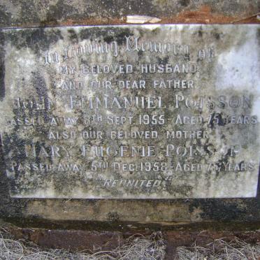 POISSON John Emmanuel -1955 &amp; Mary Eugenie -1958