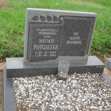 POTGIETER Jacomina Elizabeth A. 1936-2001
