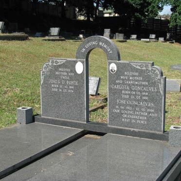 PONTE Joaos D. 1916-1974 :: GONCALVES Jose 1921-2006 &amp; Carlota 1918-1991