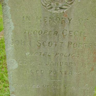 PORTER Cecil John Scott -1946