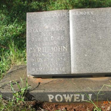 POWELL Cyril John 1912-1974