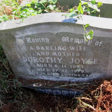 POPE Dorothy Joyce 1933-1979