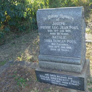 POUS Joseph Pierre Luc Jean -1968 &amp; Natalie Nora Duncan FLETCHER -1968 :: POUS Roger Smethurst -1968