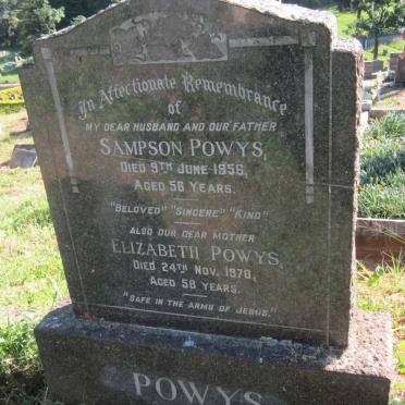 POWYS Sampson -1956 &amp; Elizabeth -1970
