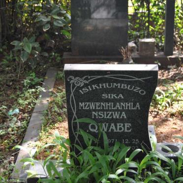 QWABE Mzwenhlanhla Nsizwa 1925-2002