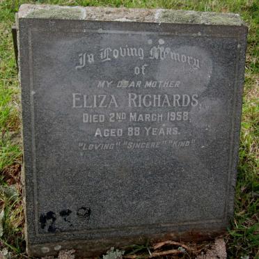 RICHARDS Eliza -1958