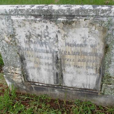 RIDSDALE James -1943 &amp; Eliza Jane -1946