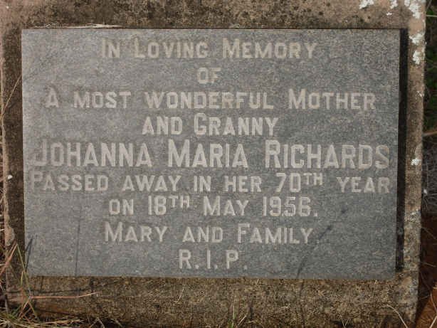 RICHARDS Johanna Maria -1956