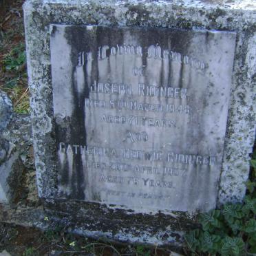 RIDINGER Joseph -1948 &amp; Catherina Hedwig -1957