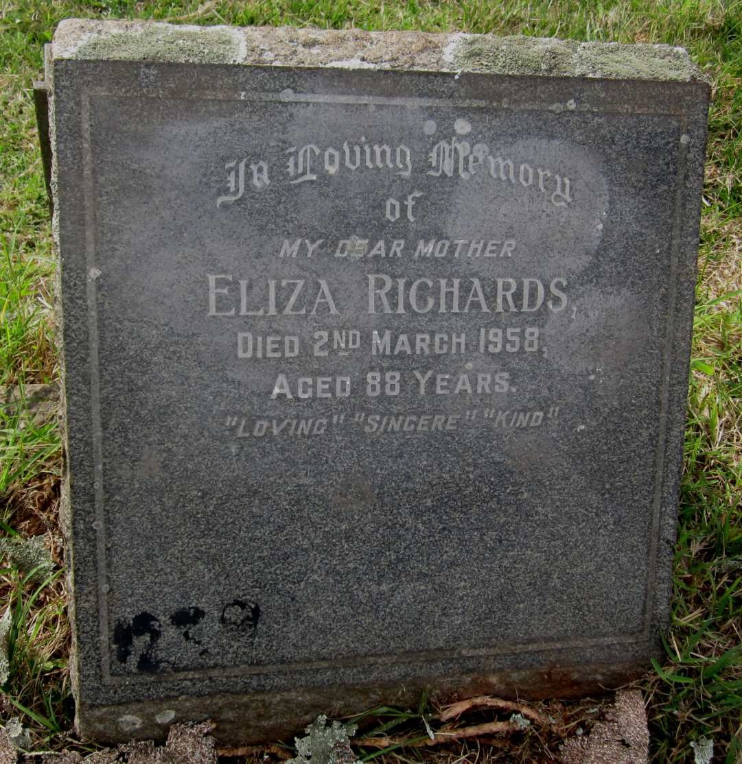 RICHARDS Eliza -1958