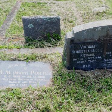 RICHARD Leon Karl -1944 &amp; Victoire Henriette BIJOU -1954 :: PORTER M.M. 1898-1988