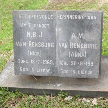 RENSBURG N.B.J., van -1969 &amp; A.M. -1991