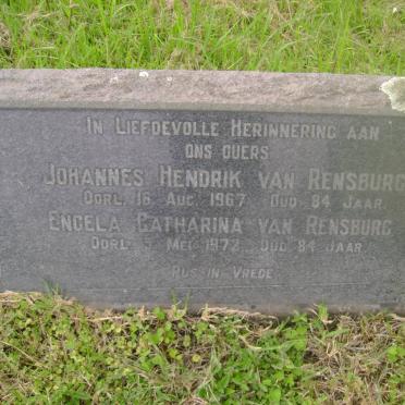 RENSBURG Johannes Hendrik, van -1967 &amp; Engela Catharina -1972
