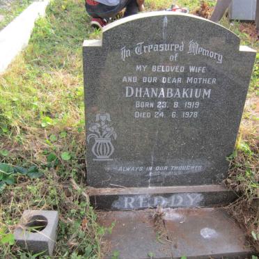 REDDY Dhanabakium 1919-1978