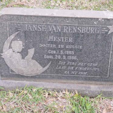 RENSBURG Hester, Janse van 1965-1966