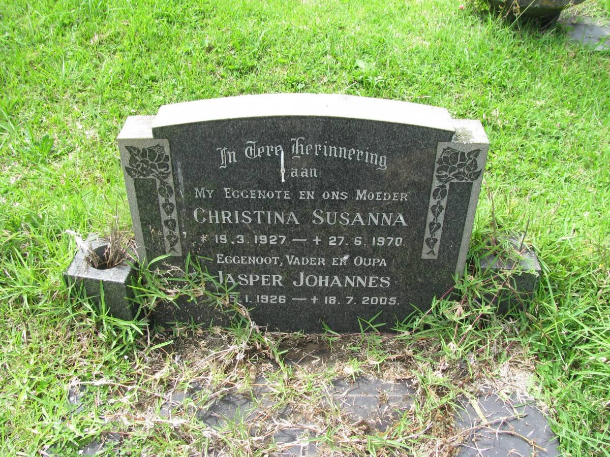 RENSBURG Jasper Johannes, Janse van 1926-2005 &amp; Christina Susanna 1927-1970