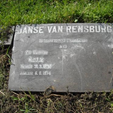 RENSBURG Nellie, Janse van 1920-1974