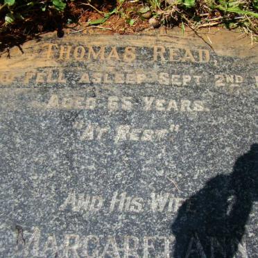 READ Thomas -1931 &amp; Margaret Ann -1966