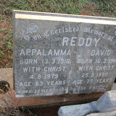 REDDY David 1913-1990 &amp; Appalamma 1916-1979