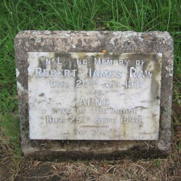 RAW Robert James -1931 &amp; Anne -1943