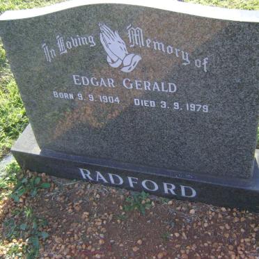 RADFORD Edgar Gerald 1904-1979