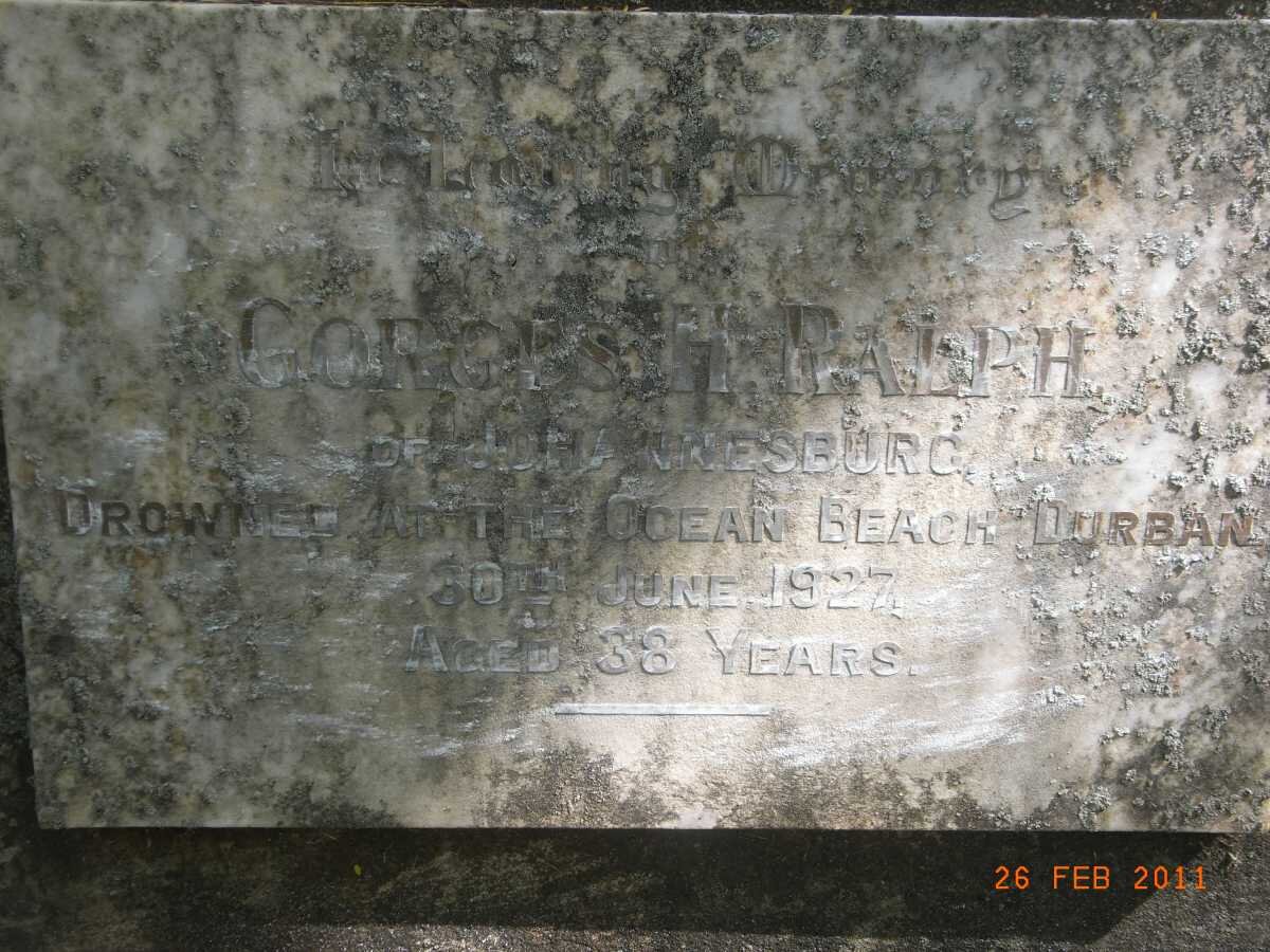 RALPH Gorges H. -1927